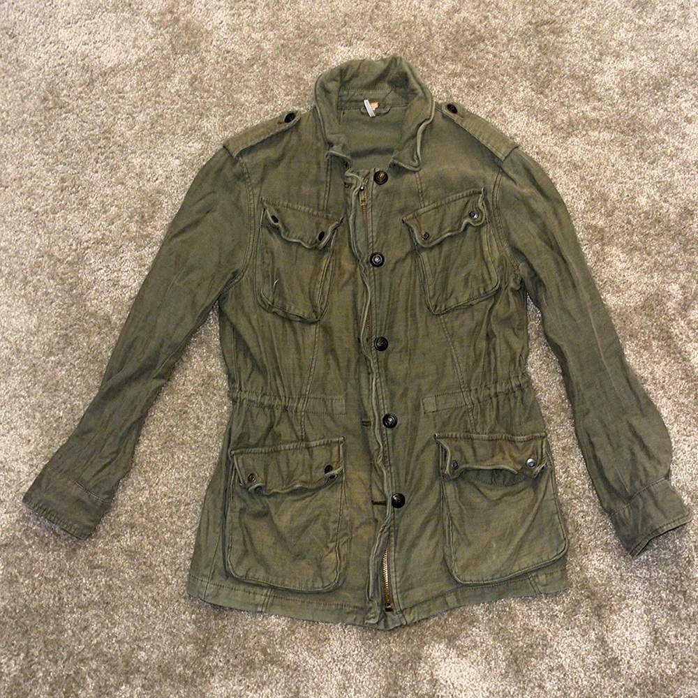 Woman’s Free People anorak military jacket, small